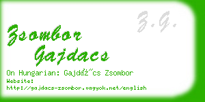 zsombor gajdacs business card